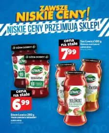 Topaz gazetka Strona 25: Dżem Łowicz truskawkowy €6,99, Sos Łowicz boloński €7,99