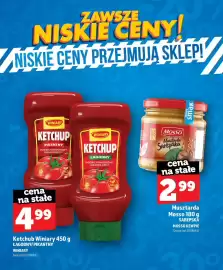 Topaz gazetka Strona 29: Musztarda Mosso sarepska €2,99, Ketchup Winiary łagodny €4,99
