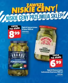 Topaz gazetka Strona 32: Ogórki konserwowe Krakus €8,99, Ogórki konserwowe luksusowe Dawtona €6,99
