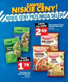 Topaz gazetka Strona 36: Sos sałatkowy grecki Knorr €1,79, Zupa rosół złocisty z lubczykiem Amino €2,49