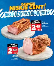 Topaz gazetka Strona 4: Paski boczkowe Pekpol €2,49, Baleron gotowany Pekpol €2,69