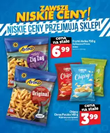 Topaz gazetka Strona 41: Frytki Aviko karbowane €6,99, Chipsy Chruu Paczka o smaku paprykowym €3,99