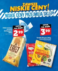 Topaz gazetka Strona 44: Tortilla pszenna Delsato €3,99, Chleb tostowy pszenny Od Szymona €2,99