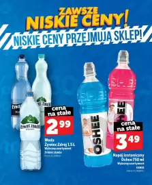 Topaz gazetka Strona 58: Napój izotoniczny Oshee winogron-dragonfruit €3,49, Woda niegazowana Żywiec Zdrój €2,99