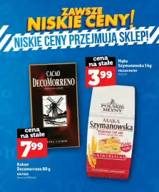 Topaz gazetka Strona 66: Kakao Decomorreno €7,99, Mąka Szymanowska Polskie Młyny €3,99
