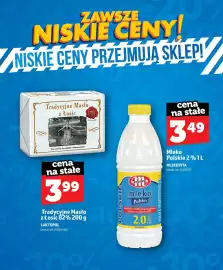 Topaz gazetka Strona 7: Tradycyjne Masło z Łosic Laktopol 82% €3,99, Mleko Polskie Mlekovita 2% €3,49