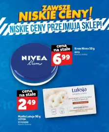 Topaz gazetka Strona 76: Krem Nivea €6,99, Mydło Luksja Cotton €2,49