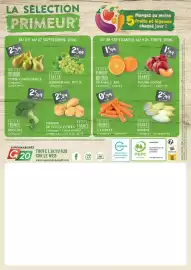 Catalogue G20 page 20: PRUNE ROUGE €1,99, ORANGE À JUS €1,99