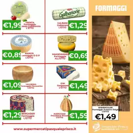 Volantino Supermercati Pasquale Prisco Pagina 3: Trenta Formaggio €1,99, Valgrana Formaggio Piemontino €1,09