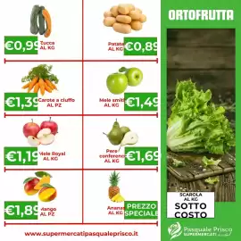 Volantino Supermercati Pasquale Prisco Pagina 5: Carote a ciuffo €1,39, Patate €0,89