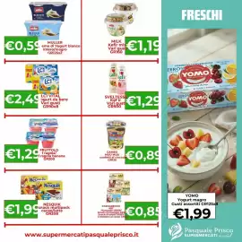 Volantino Supermercati Pasquale Prisco Pagina 9: Muller crema di Yogurt bianco €0,59, LC1 Vital €2,49