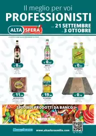 Volantino Altasfera Pagina 1: Scatola pizza eco EcoLiner €0,16, Antichi Colli Prosciutto Crudo Mattonella Meta' €11,99