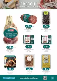 Volantino Altasfera Pagina 13: Alta Sfera wurstel di pollo e tacchino €1,19, Ciccioli croccanti Gigi €3,09