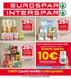 Volantino Eurospar Pagina 1: Merendine confezionate, Carta casa