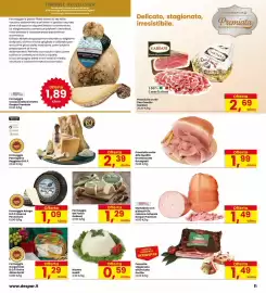 Volantino Eurospar Pagina 11: Prosciutto crudo Don Camillo Gardani €2,69, Formaggio Gorgonzola D.O.P. Dolce 4Rose Santi €1,29