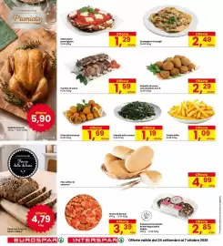 Volantino Eurospar Pagina 12: Pane con 5 semi e lievito madre* €4,79, Salame al cioccolato Re Nel Regno delle Delizie €2,85