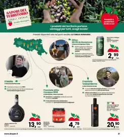 Volantino Eurospar Pagina 21: Liquore Il Nocino Il Mallo €13,90, Olio Extra Vergine di oliva Monte di Nola €20,90