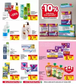 Volantino Eurospar Pagina 30: Spremi e gusti assortiti Plasmon €0,73, Assorbenti Nuvenia €1,49