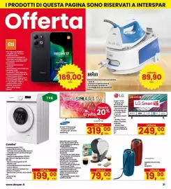 Volantino Eurospar Pagina 31: Lavabiancheria Comfee CFE10 €199,00, Smart TV Samsung €319,00