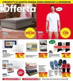 Volantino Eurospar Pagina 32: Coprimaterasso in spugna di jersey Caleffi Home, Coperta in flanel €12,90