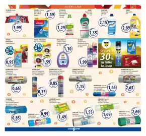 Volantino Acqua & Sapone Pagina 15: Vileda panno pavimenti microfibre colors €1,59, Arbre Magique varie essenze €0,95