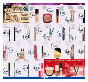 Volantino Acqua & Sapone Pagina 5: L'Oréal Fondotinta Infaillibile Liquido €14,90, L'Oréal Mascara False Lash €9,90