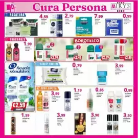 Volantino Irys Pagina 5: Borotalco dentifricio 70 €2,99, Go Ahead Detergente €0,85