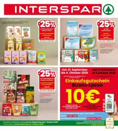 Volantino Interspar Pagina 1: Küchenrollen, Trockenfutter für Hunde und Katzen