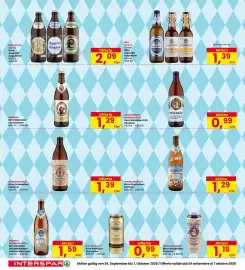 Volantino Interspar Pagina 16: Birra Hofbräu Oktoberfestbier €1,59, Birra assortita Augustiner €2,09