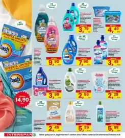 Volantino Interspar Pagina 34: Pulverwaschmittel Bianco Puro €2,49, Bio Presto €3,99