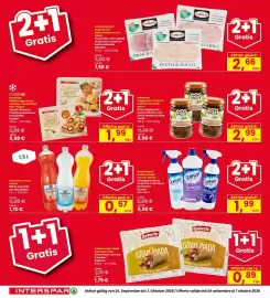 Volantino Interspar Pagina 4: Prosciutto petto di pollo Gardani €2,66, Gran Piada Roberto €0,89