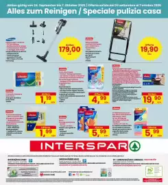 Volantino Interspar Pagina 40: Guanti usa e getta in nitrile Vileda €5,99