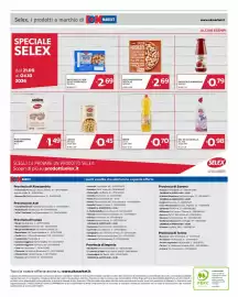 Volantino Ok Market Pagina 8: Selex Ceci €0,45, Riso superfino Arborio Selex €1,49