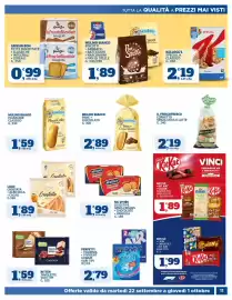 Volantino Sigma Pagina 11: Lago Crostata Albicocca Cacao €1,89, Mulino Bianco Pane + Cioccolato €2,89
