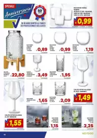 Volantino Vivo Supermercati Pagina 48: Bicchiere timeless acqua €2,09, Calice Timeless Gin&Tonic55 €3,49
