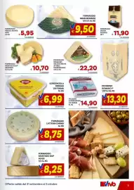 Volantino Vivo Supermercati Pagina 5: Formaggio Gran Moravia €9,50, Formaggio Latteria Carnia €8,75