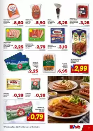 Volantino Vivo Supermercati Pagina 9: Prosciutto crudo Beretta €2,79, Wurster Wuber €3,10