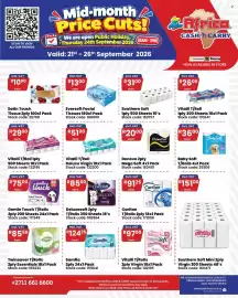 Africa Cash and Carry catalogue week 39 Page 1: Denovo 2ply Mega Soft €20,00, Vitalli T/Roll Deluxe Virgin €51,00