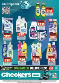 Checkers catalogue Page 1: Comfort Concentrated Fabric Conditioner €100,00, HANDY ANDY MULTIPURPOSE CLEANING CREAM €50,00