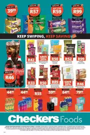 Checkers catalogue Page 4: AQuelle Flavoured Sparkling Drink €44,99, Truda Pretzels €50,00