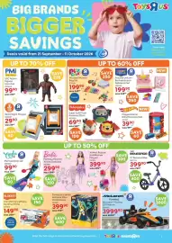 ToysRUs catalogue Page 1: Reggies RENEGADE 12" Balance Bike €399,90, BLOKEES Transformers Wheels Optimus Prime €149,90