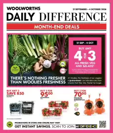 Woolworths catalogue Page 1: Strawberries €95,00, Clemengold Mandarins Bags €70,00