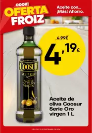 Folleto FROIZ semana 39 Página 5: Coosur aceite de oliva serie oro virgen €4,19