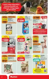 Auchan akciós újság Oldal 2: Alice száraz kutyaeledel €9.999,00, Morando professional kutyaeledel €749,00