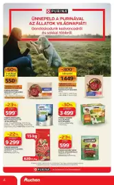 Auchan akciós újság Oldal 4: Purina friskies alutasakos kutyaeledel €3.499,00