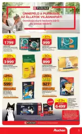 Auchan akciós újság Oldal 5: Purina felix party mix €927,00, Purina one nedves macskaeledel €999,00
