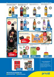 PRIVÁT akciós újság hét 39 Oldal 4: Pepsi, Mirinda narancs, 7-UP, Mountain Dew €629,00, Cappy lemonade €599,00