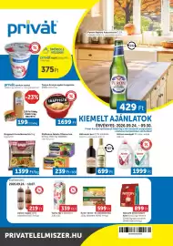 PRIVÁT akciós újság hét 39 Oldal 1: Tarka tej €339,00, Hétvezér bor €699,00
