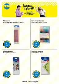 Catalog TEDI Pagină 3: Stylex creioane €8,00, Stylex cretă școlară €8,00