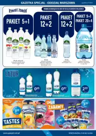 Specjał gazetka | Warszawa Strona 32: Woda źródłana Lazur €2,59, Woda źródłana Lazur €0,97